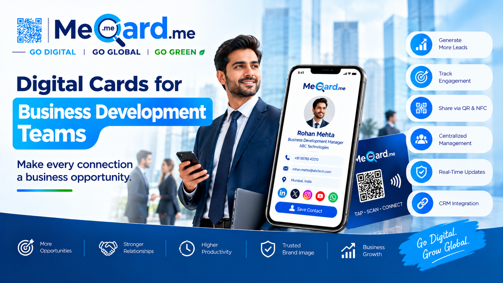 Digital Cards for Business Development Teams